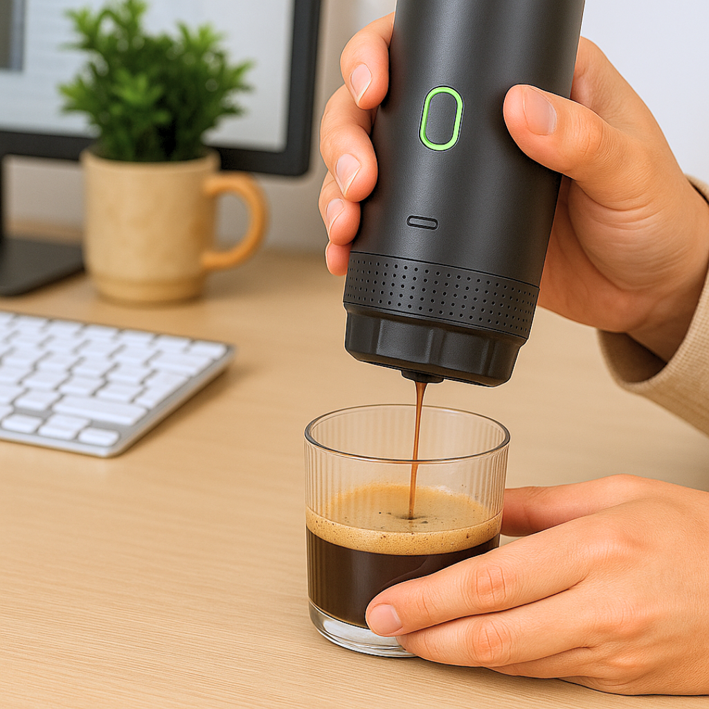 VelvetBrew - Hand Held Coffee Machine