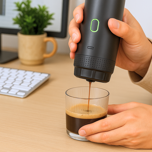 VelvetBrew - Hand Held Coffee Machine